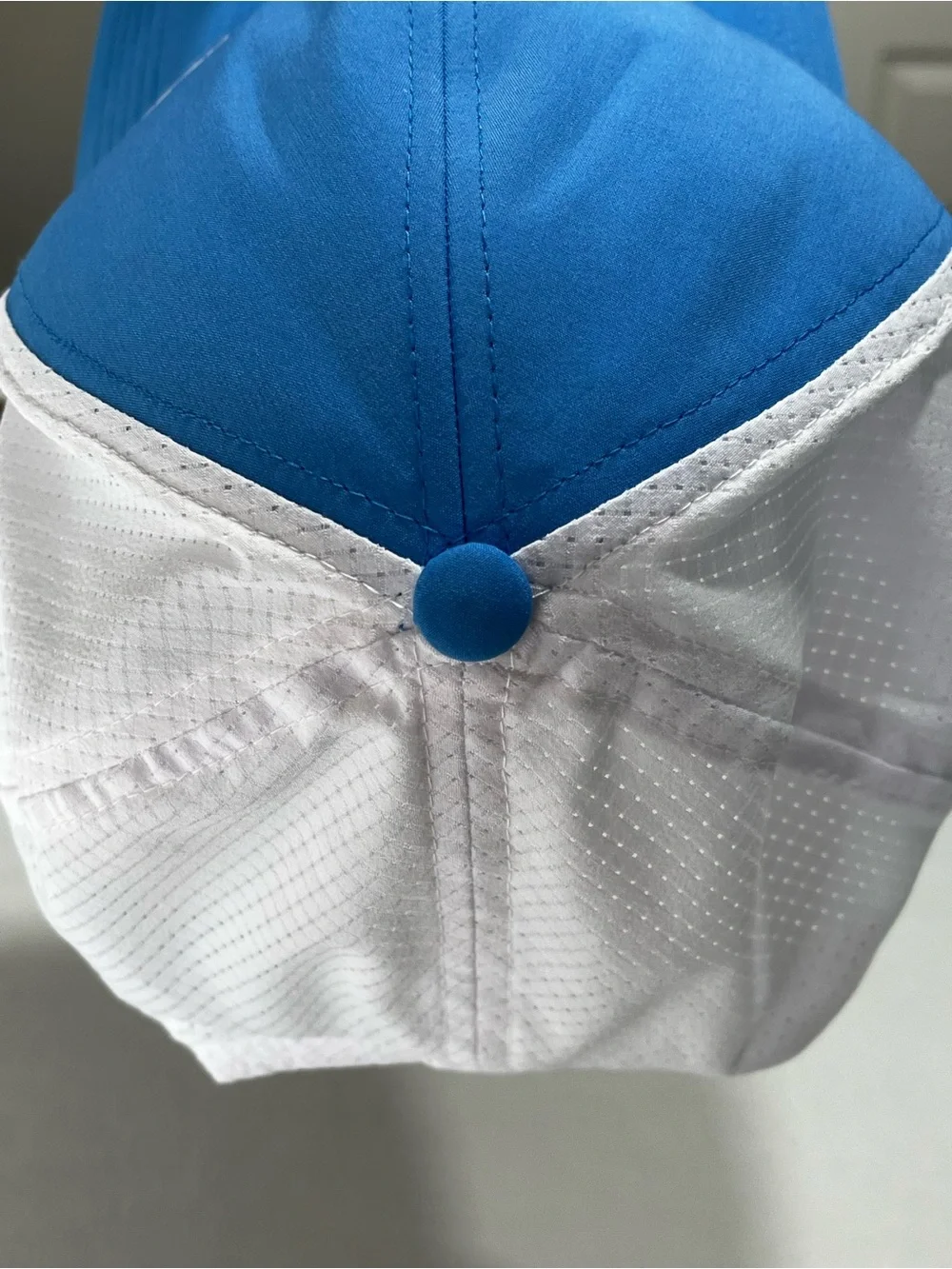 The North Face Blue White Mesh Snapback Trucker Hat One Size Unisex